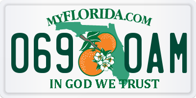 FL license plate 0690AM