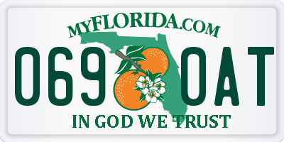 FL license plate 0690AT