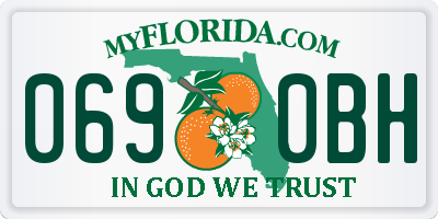 FL license plate 0690BH