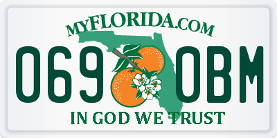 FL license plate 0690BM