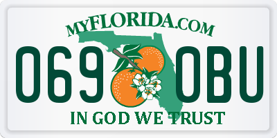FL license plate 0690BU