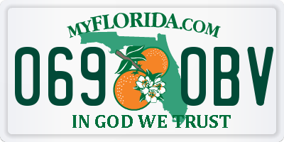 FL license plate 0690BV