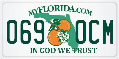 FL license plate 0690CM