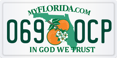 FL license plate 0690CP