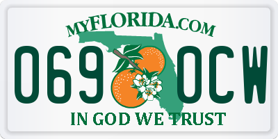 FL license plate 0690CW