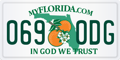 FL license plate 0690DG