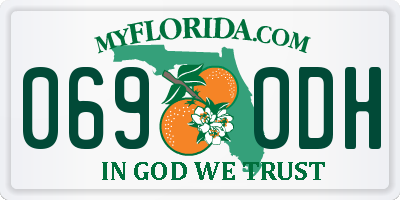 FL license plate 0690DH