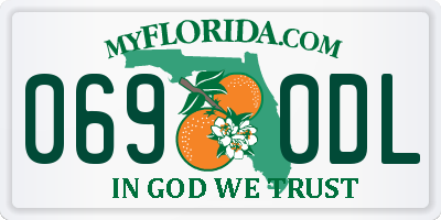 FL license plate 0690DL