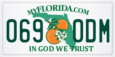 FL license plate 0690DM