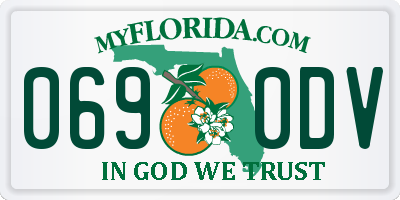 FL license plate 0690DV