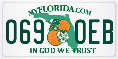 FL license plate 0690EB