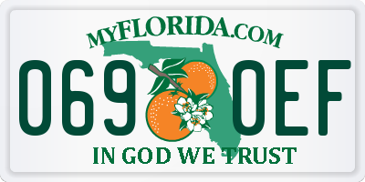 FL license plate 0690EF