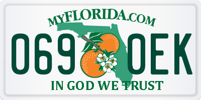 FL license plate 0690EK