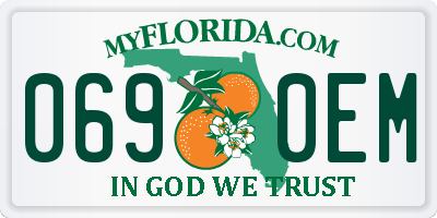 FL license plate 0690EM