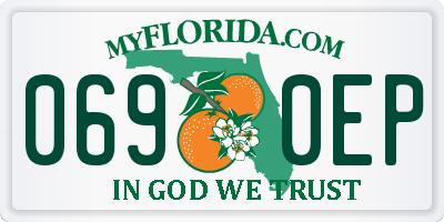 FL license plate 0690EP