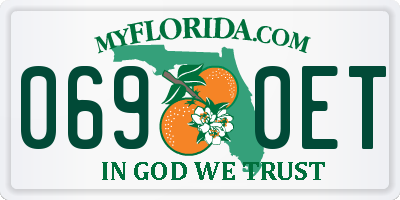 FL license plate 0690ET