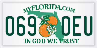 FL license plate 0690EU