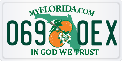 FL license plate 0690EX