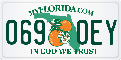 FL license plate 0690EY