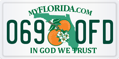 FL license plate 0690FD