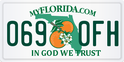 FL license plate 0690FH