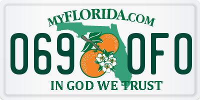 FL license plate 0690FO