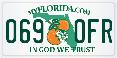 FL license plate 0690FR