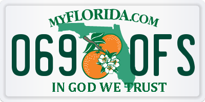FL license plate 0690FS