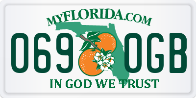FL license plate 0690GB