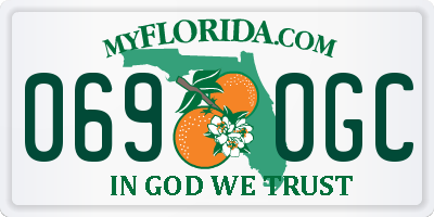 FL license plate 0690GC