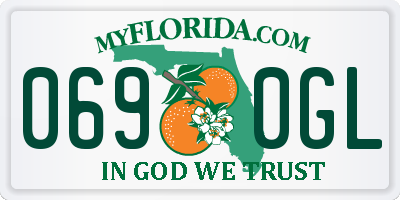FL license plate 0690GL