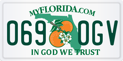 FL license plate 0690GV