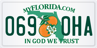 FL license plate 0690HA