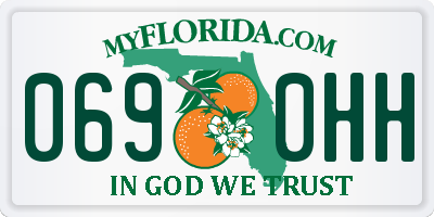 FL license plate 0690HH