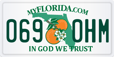 FL license plate 0690HM
