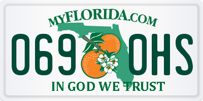 FL license plate 0690HS