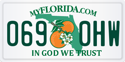 FL license plate 0690HW