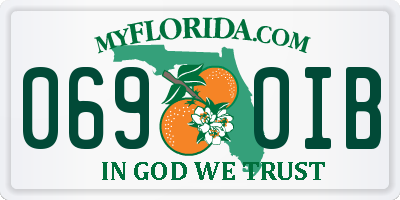 FL license plate 0690IB