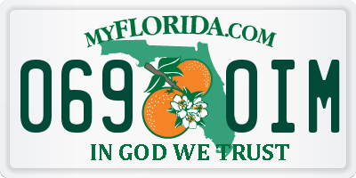FL license plate 0690IM