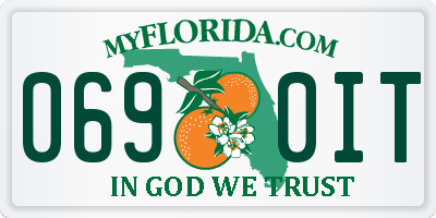 FL license plate 0690IT