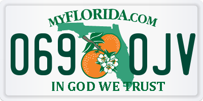FL license plate 0690JV