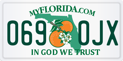 FL license plate 0690JX