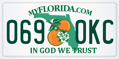 FL license plate 0690KC
