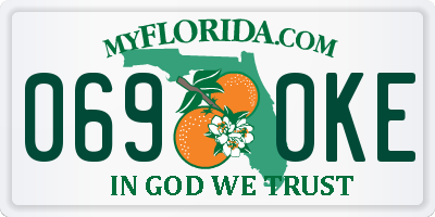 FL license plate 0690KE