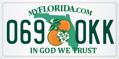 FL license plate 0690KK