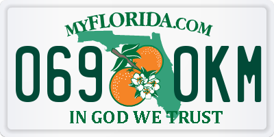 FL license plate 0690KM
