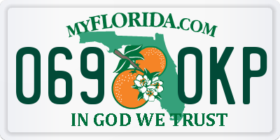 FL license plate 0690KP