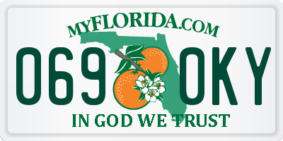 FL license plate 0690KY
