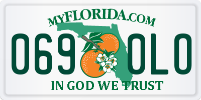 FL license plate 0690LO