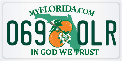 FL license plate 0690LR